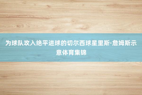 为球队攻入绝平进球的切尔西球星里斯·詹姆斯示意体育集锦