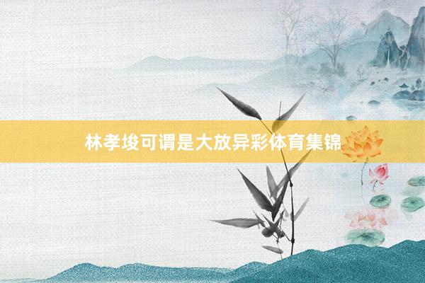 林孝埈可谓是大放异彩体育集锦