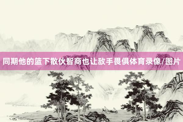 同期他的篮下散伙智商也让敌手畏俱体育录像/图片