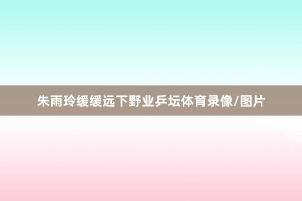 朱雨玲缓缓远下野业乒坛体育录像/图片