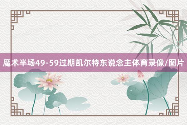 魔术半场49-59过期凯尔特东说念主体育录像/图片