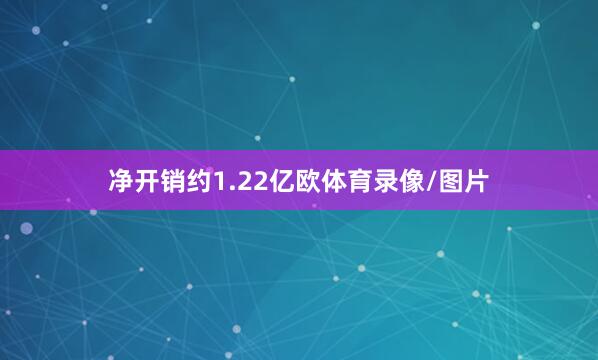 净开销约1.22亿欧体育录像/图片