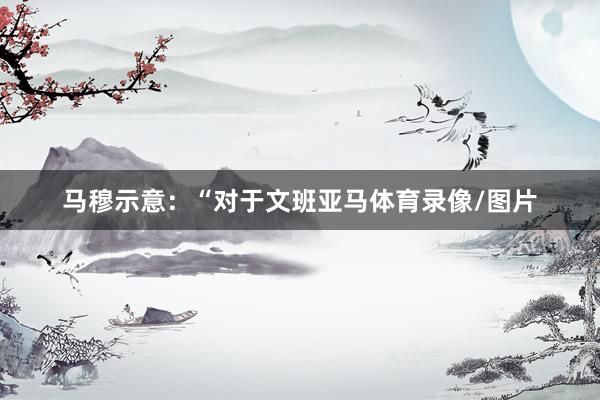 马穆示意：“对于文班亚马体育录像/图片