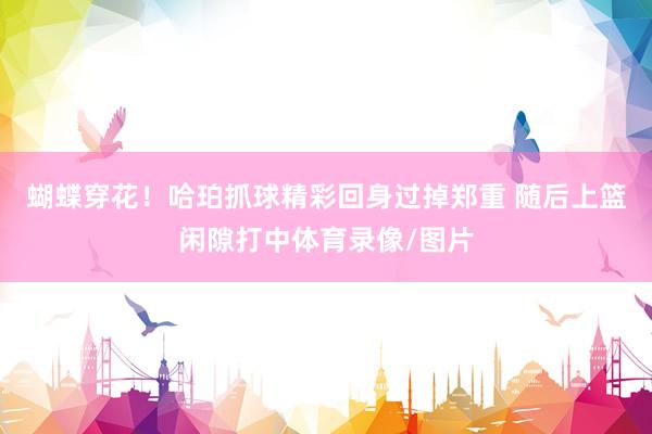 蝴蝶穿花！哈珀抓球精彩回身过掉郑重 随后上篮闲隙打中体育录像/图片