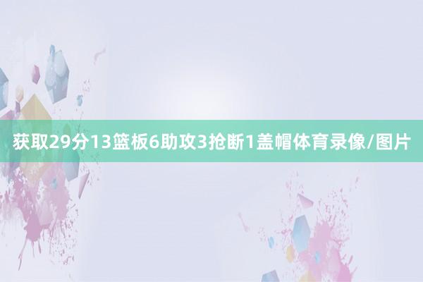 获取29分13篮板6助攻3抢断1盖帽体育录像/图片